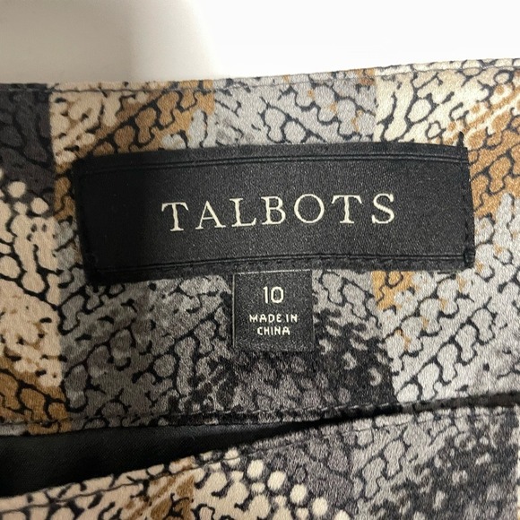 Talbots Chevron Patterned Pleated Skirt Women's 10 - Picture 2 of 10